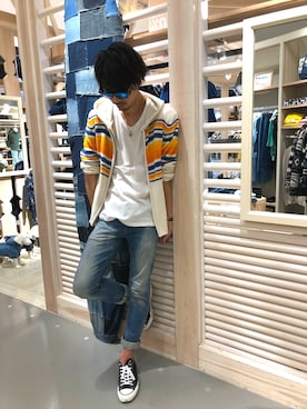 「ノーティードッグ」｜Naoさん（メンズ・182cm）の春コーディネート