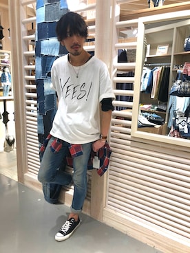 「ノーティードッグ」｜Naoさん（メンズ・182cm）の春コーディネート