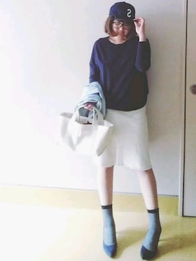 「rasox（ラソックス）のアイテム（ソックス/靴下）」を使った、nさん（レディース・157cm）の冬コーディネート