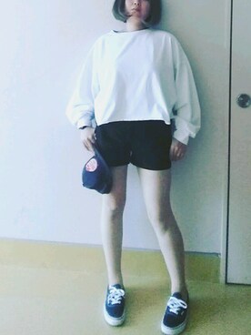 「niko and...（ニコアンド）のメンテンBIGBIG Ｔシャツ【niko and ...】（Tシャツ/カットソー）」を使った、nさん（レディース・157cm）の春コーディネート