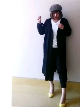 「ベレー帽推奨委員会」｜「アイテム（その他アウター）」を使った、nさん（レディース・157cm）の春コーディネート