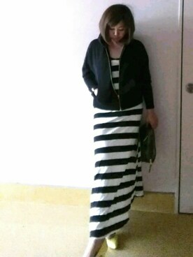 「アイテム（福袋/福箱、レッド系）」を使った、nさん（レディース・157cm）の春コーディネート