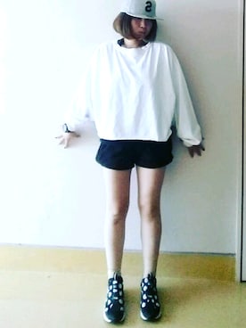 「Burner（バーナー）のアイテム（キャップ）」を使った、nさん（レディース・157cm）の春コーディネート