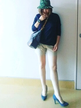 「Clef（クレ）のアイテム」を使った、nさん（レディース・157cm）の夏コーディネート