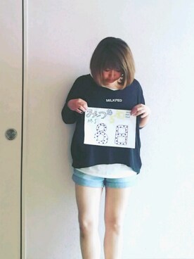 「MEETS A ROOMカウントアップ」｜nさん（レディース・157cm）の夏コーディネート