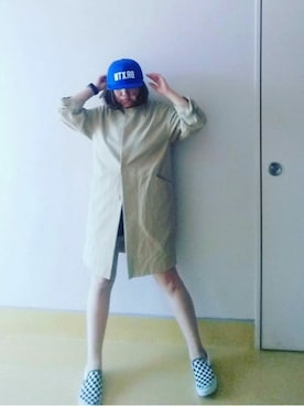 「mysty woman（ミスティウーマン）のアイテム（その他アウター）」を使った、nさん（レディース・157cm）の春コーディネート