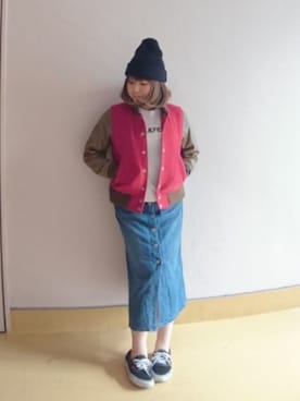 「SUUNTO（スント）のアイテム（アナログ腕時計）」を使った、nさん（レディース・157cm）の冬コーディネート