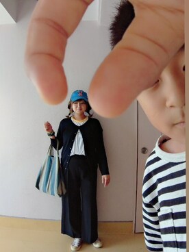 「roial（ロイアル）のアイテム（帽子）」を使った、nさん（レディース・157cm）の夏コーディネート