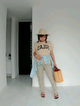 「Chloro sister（クロロシスター）のアイテム」を使った、nさん（レディース・157cm）の夏コーディネート