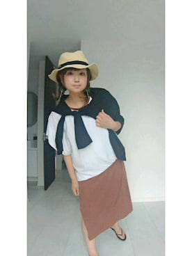 「KNOX（ノックス）のアイテム（ハット）」を使った、nさん（レディース・157cm）の秋コーディネート