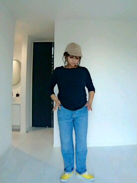 「コーデュロイキャップ」｜nさん（レディース・157cm）の秋コーディネート