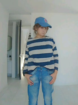 「roial（ロイアル）のアイテム（帽子）」を使った、nさん（レディース・157cm）の秋コーディネート