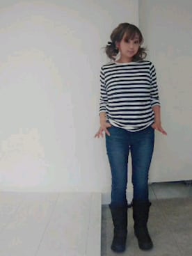 「Chloro sister（クロロシスター）のアイテム」を使った、nさん（レディース・157cm）の冬コーディネート