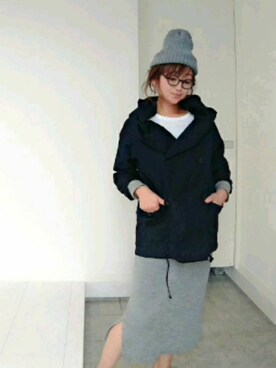 「Chloro sister（クロロシスター）のアイテム」を使った、nさん（レディース・157cm）の冬コーディネート