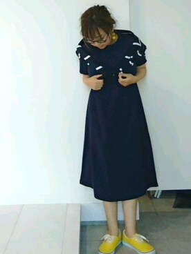 「Chloro sister（クロロシスター）のアイテム」を使った、nさん（レディース・158cm）の春コーディネート