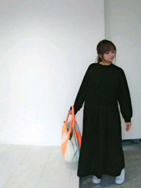 「Chloro sister（クロロシスター）のアイテム」を使った、nさん（レディース・157cm）の冬コーディネート