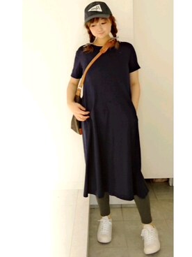 「Pilgrim Surf Supply（ピルグリムサーフサプライ）のアイテム（帽子）」を使った、nさん（レディース・158cm）の春コーディネート