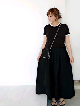 「Chloro sister（クロロシスター）のアイテム」を使った、nさん（レディース・158cm）の春コーディネート