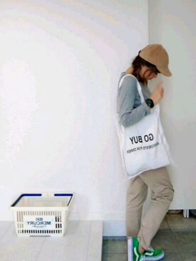 「Chloro sister（クロロシスター）のアイテム」を使った、nさん（レディース・158cm）の春コーディネート