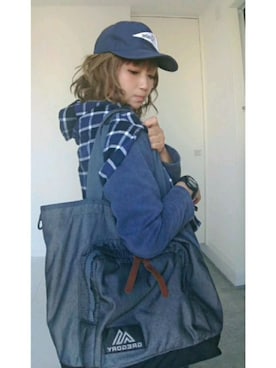 「Pilgrim Surf Supply（ピルグリムサーフサプライ）のアイテム（帽子）」を使った、nさん（レディース・157cm）の秋コーディネート