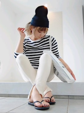 「ORNE（オルネ）のアイテム」を使った、nさん（レディース・158cm）の春コーディネート