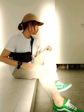 「Chloro sister（クロロシスター）のアイテム」を使った、nさん（レディース・158cm）の春コーディネート