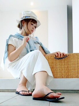 nさん（レディース・158cm）の夏コーディネート