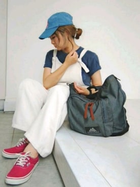 「SUUNTO（スント）のアイテム（アナログ腕時計）」を使った、nさん（レディース・158cm）の夏コーディネート