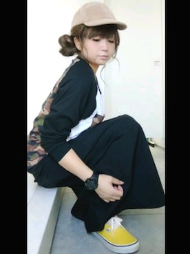 「コーデュロイキャップ」｜nさん（レディース・158cm）の秋コーディネート