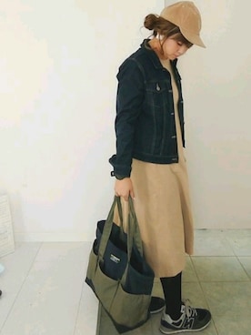 「コーデュロイキャップ」｜nさん（レディース・158cm）の冬コーディネート