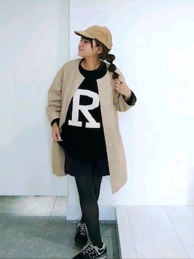「mysty woman（ミスティウーマン）のアイテム（その他アウター）」を使った、nさん（レディース・158cm）の冬コーディネート