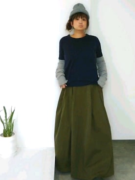 「harmonie（アルモニ）のアイテム」を使った、nさん（レディース・158cm）の冬コーディネート