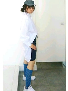 「BRIXTON（ブリクストン）のアイテム」を使った、nさん（レディース・158cm）の春コーディネート