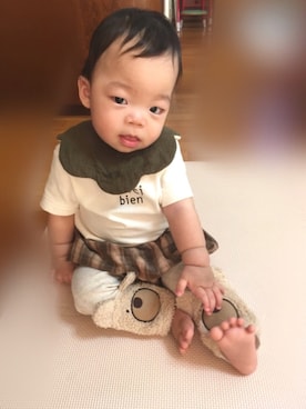 「アイテム（ママ＆ベビー）」を使った、nohana＊＊＊kent さん（キッズ・70cm）の秋コーディネート