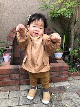 「DILASH（ディラッシュ）のアイテム（ジャケット/アウター）」を使った、nohana＊＊＊kent さん（キッズ・80cm）の春コーディネート