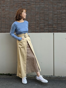 「DRWCYS（ドロシーズ）のアイテム」を使った、NARUMIさん（レディース・161cm）の春コーディネート