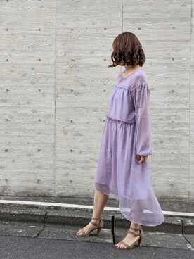 「ペールトーン」｜「アイテム（ワンピース/ドレス）」を使った、NARUMIさん（レディース・161cm）の春コーディネート