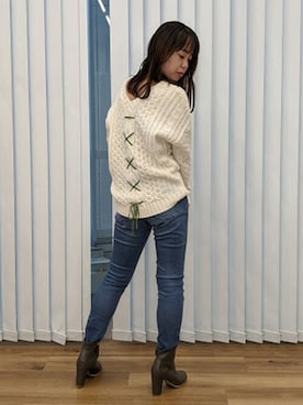 「DRWCYS（ドロシーズ）のアイテム」を使った、NARUMIさん（レディース・161cm）の秋コーディネート