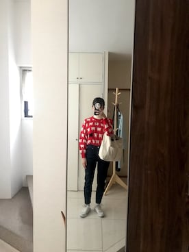 「Harrods（ハロッズ）のアイテム」を使った、バターさん（レディース・159cm）の冬コーディネート