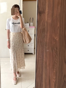 「Rouje（ルージュ）のアイテム」を使った、バターさん（レディース・158cm）の夏コーディネート