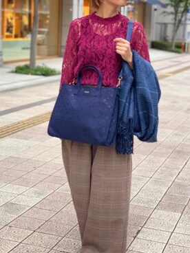 「ボルドー」｜Dailyrusset ECさん（レディース・164cm）の秋コーディネート