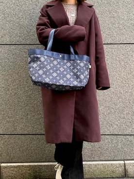 「Daily russet（デイリー ラシット）のアイテム」を使った、Dailyrusset ECさん（レディース・156cm）の冬コーディネート