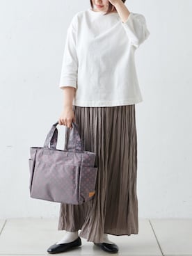 「Daily russet（デイリー ラシット）のアイテム」を使った、Dailyrusset ECさん（レディース・154cm）の冬コーディネート