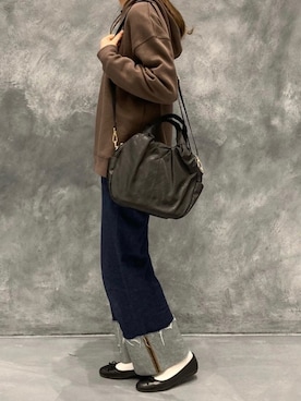 「Daily russet（デイリー ラシット）のアイテム」を使った、Dailyrusset ECさん（レディース・164cm）の冬コーディネート