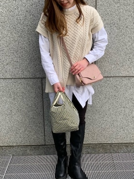 「キャセリーニ」｜Dailyrusset ECさん（レディース・155cm）の冬コーディネート
