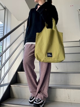 「Daily russet（デイリー ラシット）のアイテム」を使った、Dailyrusset ECさん（レディース・156cm）の冬コーディネート