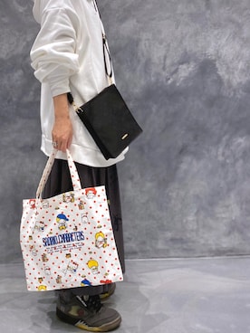 「sanrio（サンリオ）のアイテム」を使った、Dailyrusset ECさん（レディース・156cm）の春コーディネート