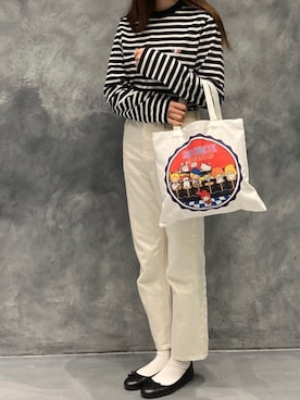 「sanrio（サンリオ）のアイテム」を使った、Dailyrusset ECさん（レディース・164cm）の春コーディネート