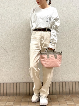 「Daily russet（デイリー ラシット）のアイテム」を使った、Dailyrusset ECさん（レディース・156cm）の春コーディネート