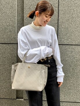 「Daily russet（デイリー ラシット）のアイテム」を使った、Dailyrusset ECさん（レディース・156cm）の春コーディネート